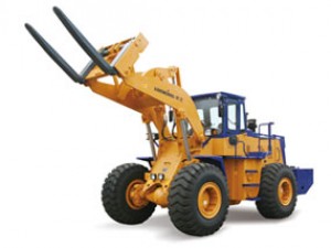 龙工CDM855W石料叉装机